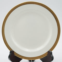 Vintage Cauldon England Gold Encrusted Band 9" Salad Plates Gold Trim Set of 6