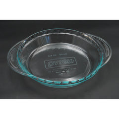 Pyrex 9.5" Pie Plate 24 cm Aqua Blue Glass Dish with Handles #2229