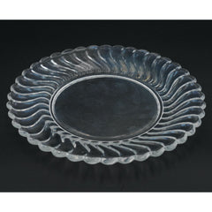 Fostoria Colony Clear Glass Swirl 7.25" Salad Plate, 8.5" Luncheon Plate *PICK*