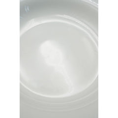 SCHMIDT All White Porcelain Large Rim Soup Bowl Made in Brazil RARE
