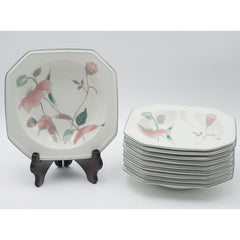 1-Piece Mikasa Continental F3003 Silk Flowers Rim Soup Bowl Made in Japan