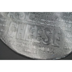 Party Fromage Cheese 12.75" Glass Platter w/ Handle - Cheddar, Pecorino, Brie