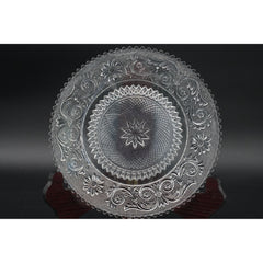 Vintage 1960s DUNCAN & MILLER Glass Sandwich Clear 8" Luncheon Plate