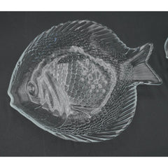 Pasabahce Marine Clear Glass 10.5" Dinner Plate, 7.5" Salad Plate *PICK*