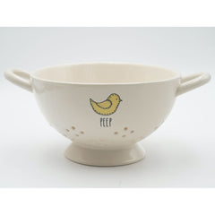 Rae Dunn Adorable Chick Peep Fruit Colandar with Handles 8" Diameter Strainer
