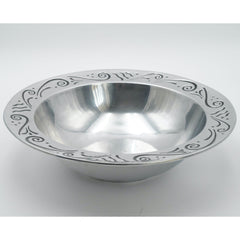 Lenox Spyro Hollowware Pewter 15" Large Serving Bowl