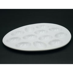 BIA Cordon Bleu White Porcelain Deviled Egg Serving Plate Holds 12 Eggs
