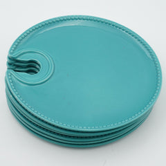 Princess House Pavillion Del Mar Teal Blue Party Snack Plates Set of 6