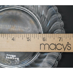 Fostoria Colony Clear Glass Swirl 7.25" Salad Plate, 8.5" Luncheon Plate *PICK*