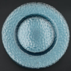 Arcoroc Vercors Ice Blue Light Blue Pebbled 9.5” Salad Plate