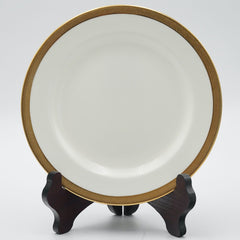 Vintage Cauldon England Gold Encrusted Band 9" Salad Plates Gold Trim Set of 6