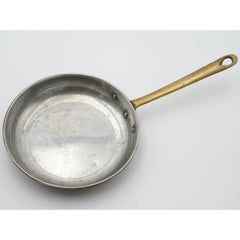 Vintage Copral 7" Round Skillet, Frying Pan Brass Handle Made in Portugal