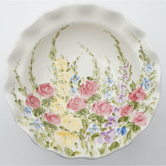 Vintage Tabletops Unlimited English Garden Compote Floral Pattern by Oon Swenson