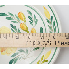 Macy's Hand-Painted Yellow Rose 8.5" Salad Plate by Portmeirion in Britain