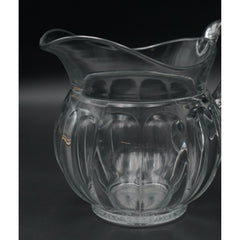 Vintage 1950s Heisey Colonial Clear Pressed Glass 56 Oz Jug Heavy Crafted In USA