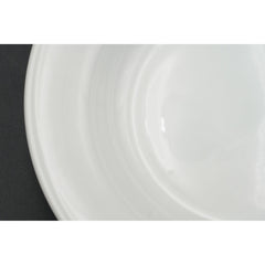 SCHMIDT All White Porcelain Large Rim Soup Bowl Made in Brazil RARE