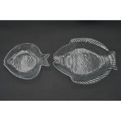 Pasabahce Marine Clear Glass 10.5" Dinner Plate, 7.5" Salad Plate *PICK*