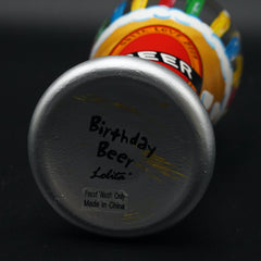 Lolita Birthday Beer Glass 9" H Pilsner Beer Glass 22 fl. oz. Hand-Painted