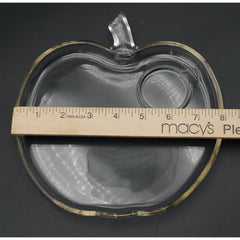 Vintage 1950s Hazel-Atlas Orchard Apple-Shaped Snack Plate & Coaster/Ashtray Set