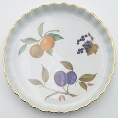 Royal Worcester Evesham Gold Porcelain Baking Dishes / Quiches / Pie Dishes Set