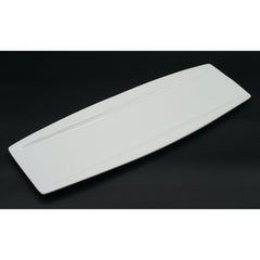 Crate and Barrel Large Porcelain Serving Platter 19" White Edge Server #231-650