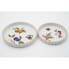 Royal Worcester Evesham Gold Porcelain Baking Dishes / Quiches / Pie Dishes Set
