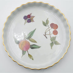 Royal Worcester Evesham Gold Porcelain Baking Dishes / Quiches / Pie Dishes Set