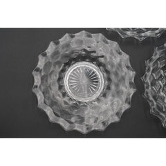 Vintage Fostoria American Clear Glass 8.25" Salad Plate Set Of 4