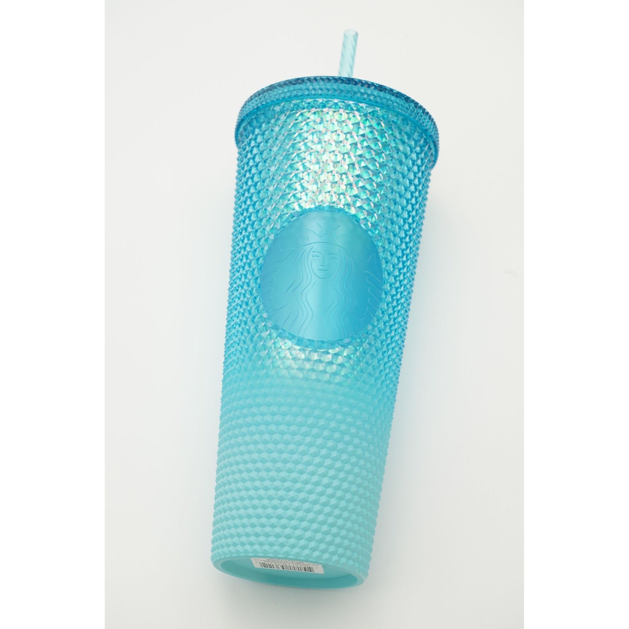 Starbucks Glacier Blue Ombre Gradient Bling Studded 24oz Venti Tumbler