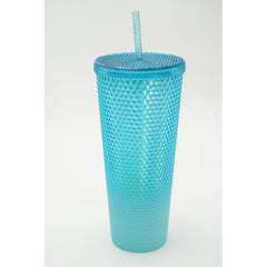 Starbucks Glacier Blue Ombre Gradient Bling Studded 24oz Venti Tumbler