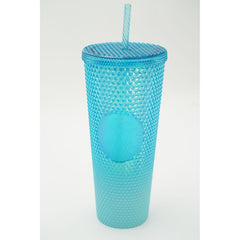 Starbucks Glacier Blue Ombre Gradient Bling Studded 24oz Venti Tumbler