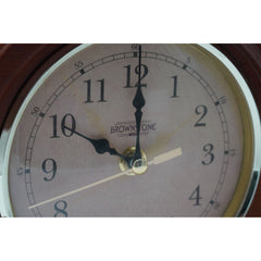 Brownstone Solid Wood Mantle Clock 12"