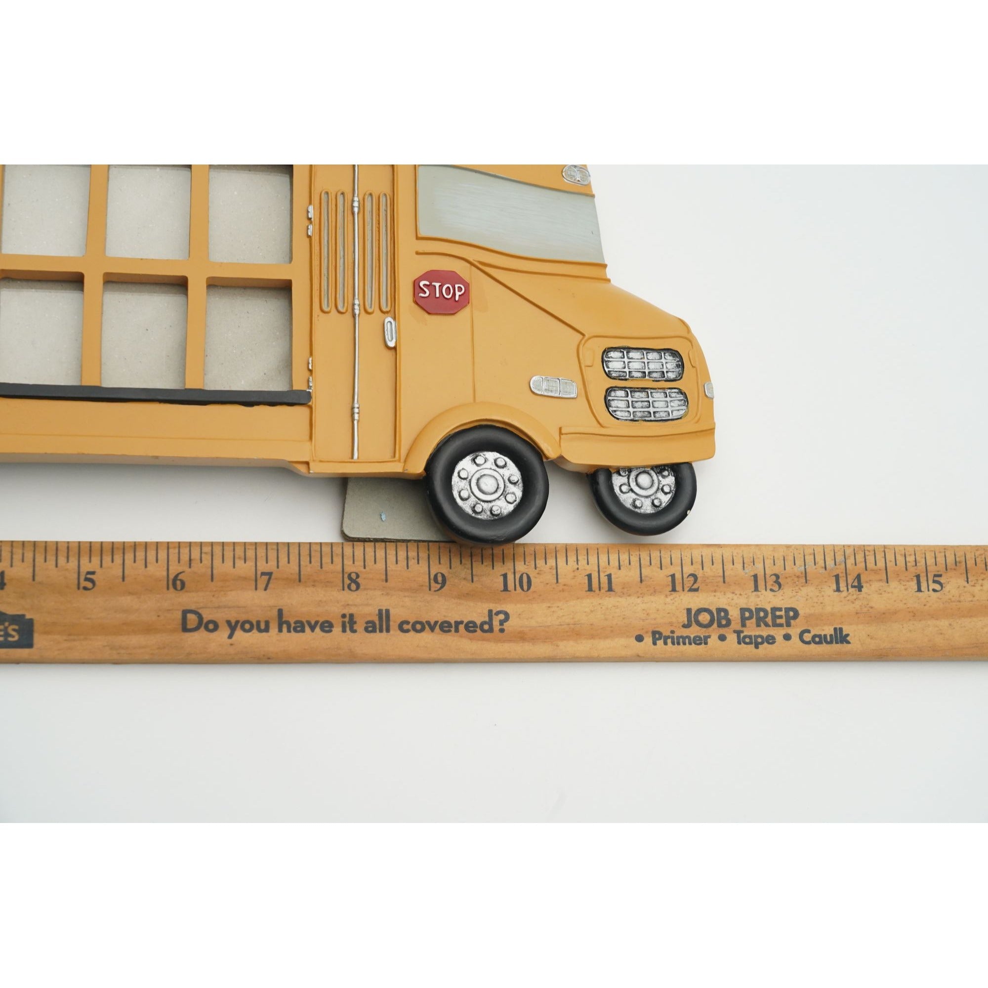 School Years School Bus Photo Frame 1-12 Grades Free Standing or Wall Hanging