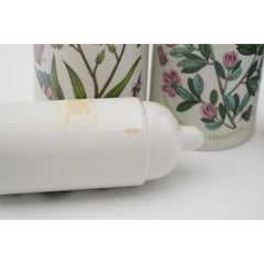 Portmeirion Botanic Garden Vinegar and Oil Bottles, Salt and Pepper Shakers Set