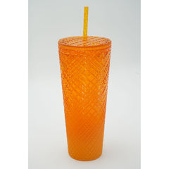 Starbucks Summer Cold Cup Venti 24oz Yellow Mango Ombre Jeweled Tumbler