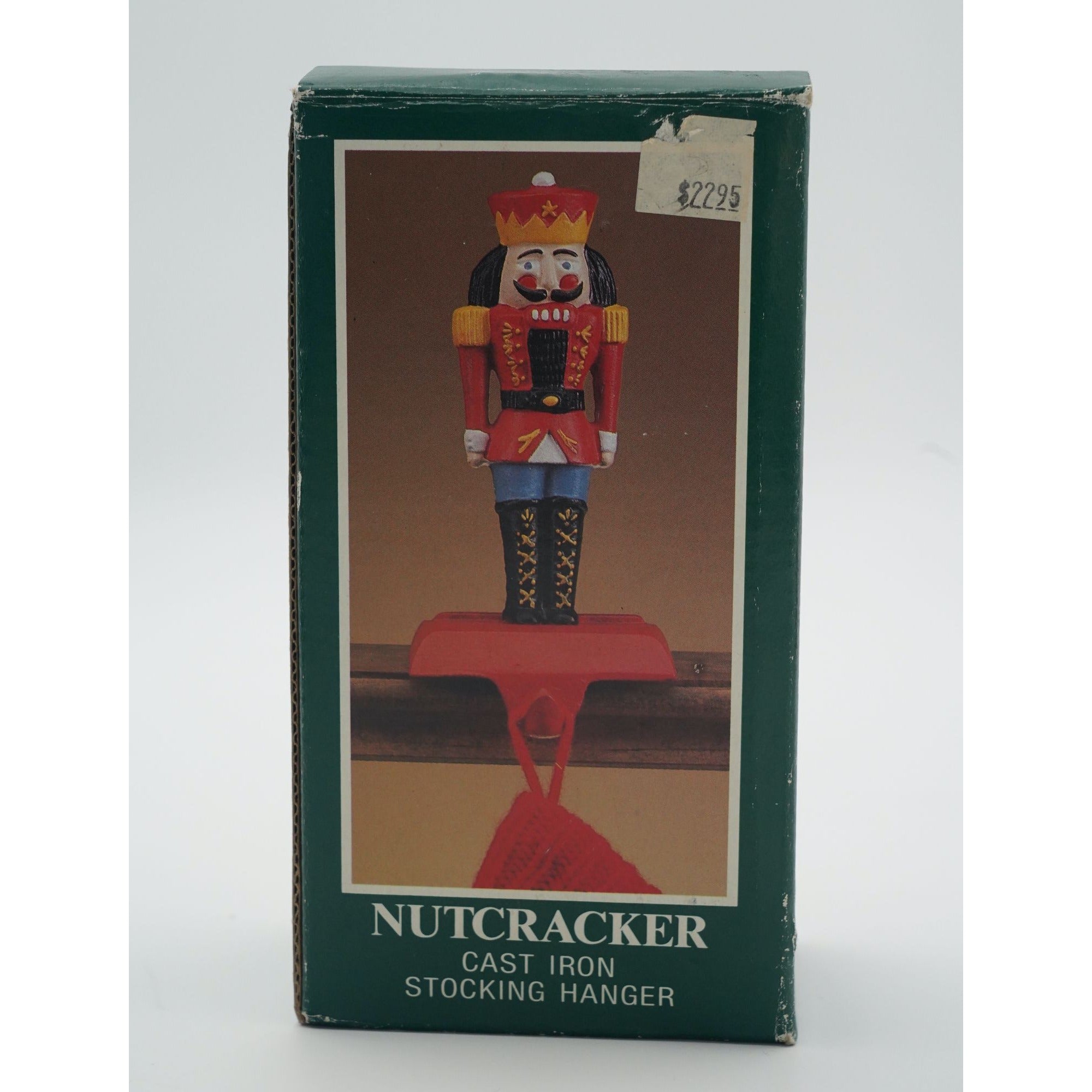 Vintage Midwest Importers Nutcracker Cast Iron Stocking Holder / Hanger