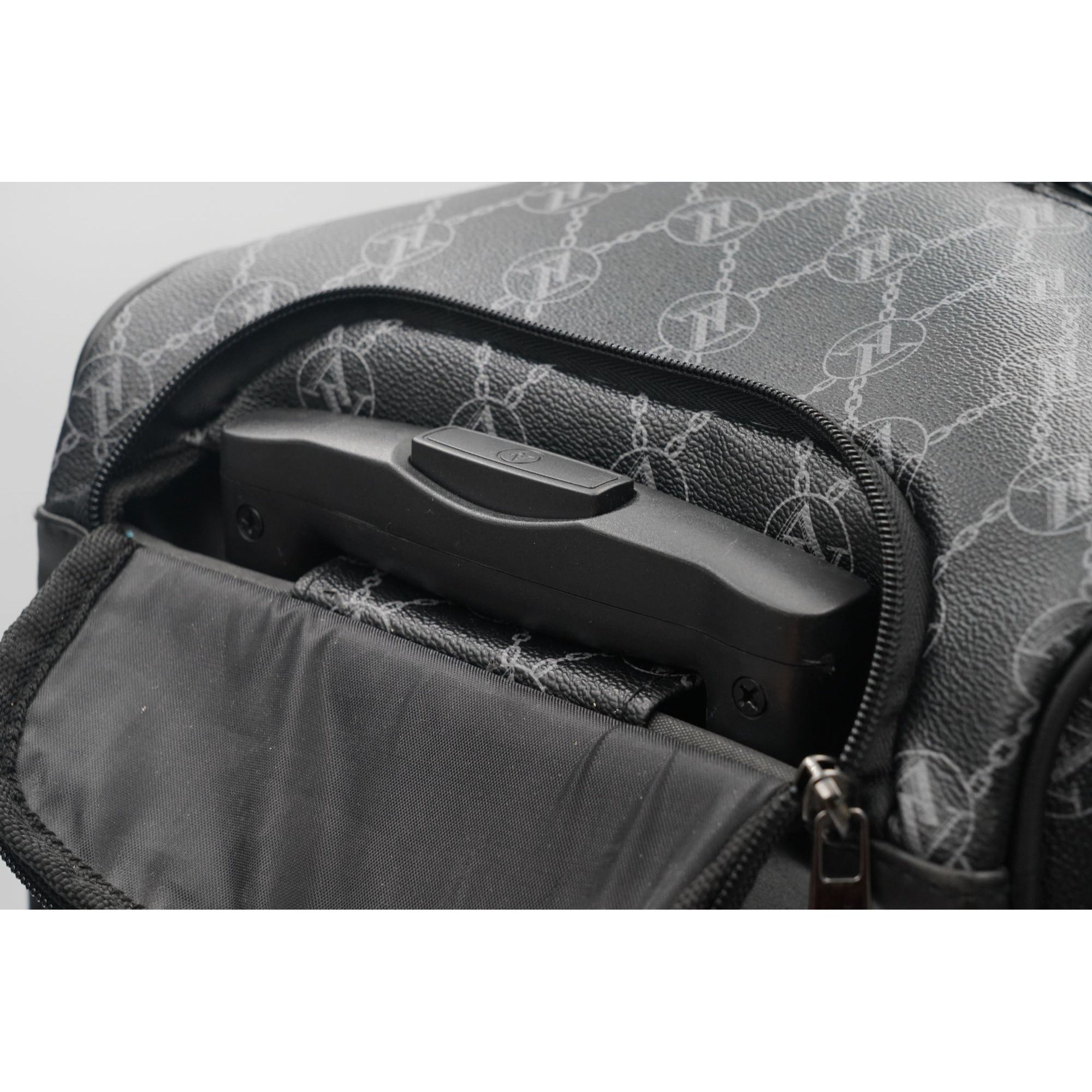 Adrienne Vittadini Duffle on Wheels with Pull Handle Travel Luggage