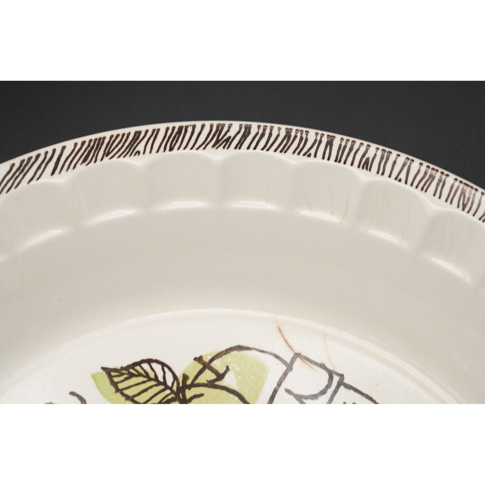 Vintage Royal China 11" Recipe Pie Plates Dishes Lemon Meringue & Apple Pie Set