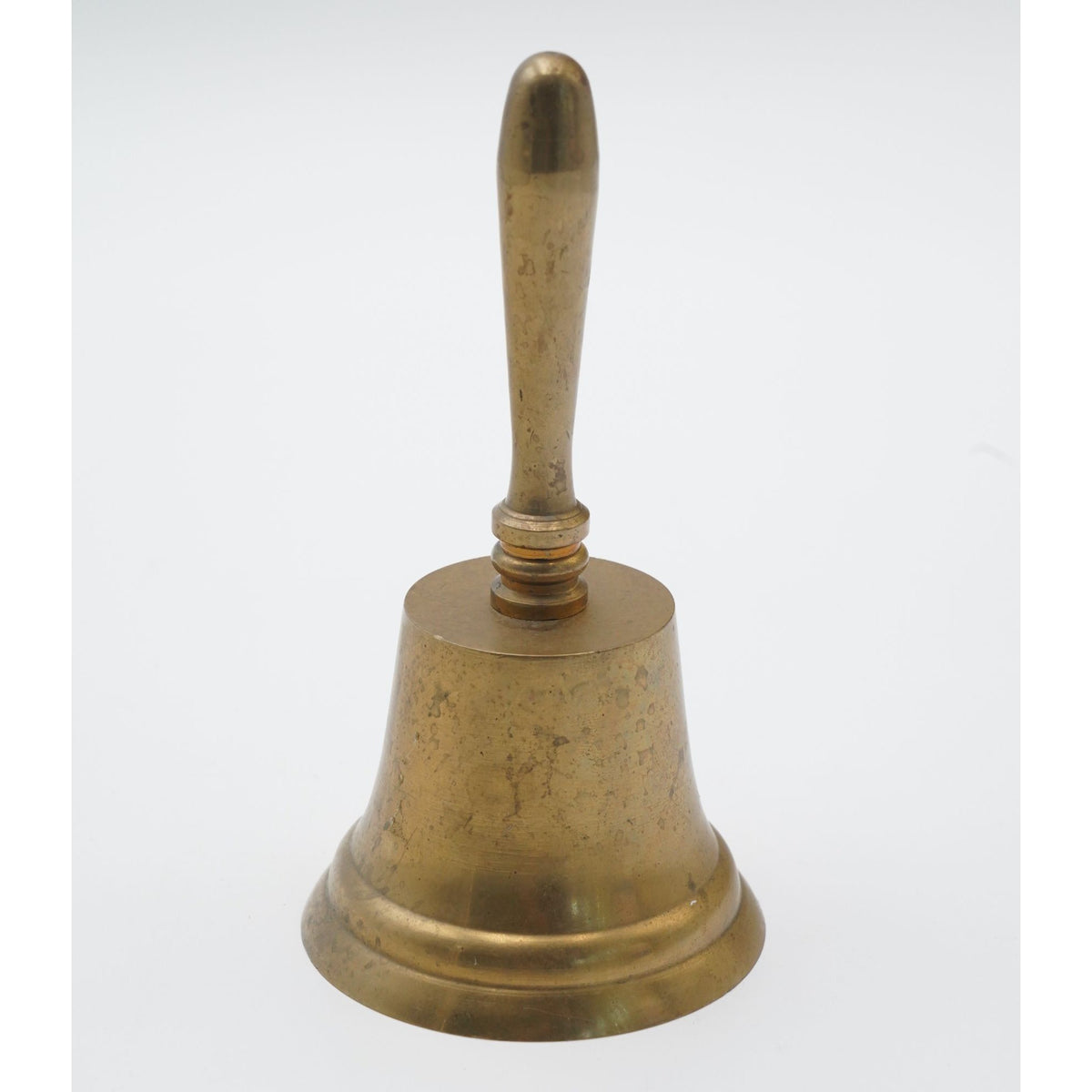 Vintage Brass Hand Bell, Handheld Bell, Lunch Bell for School, Farm, Church