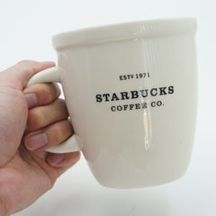 Vintage Starbucks 2001 Barista White Coffee Mug