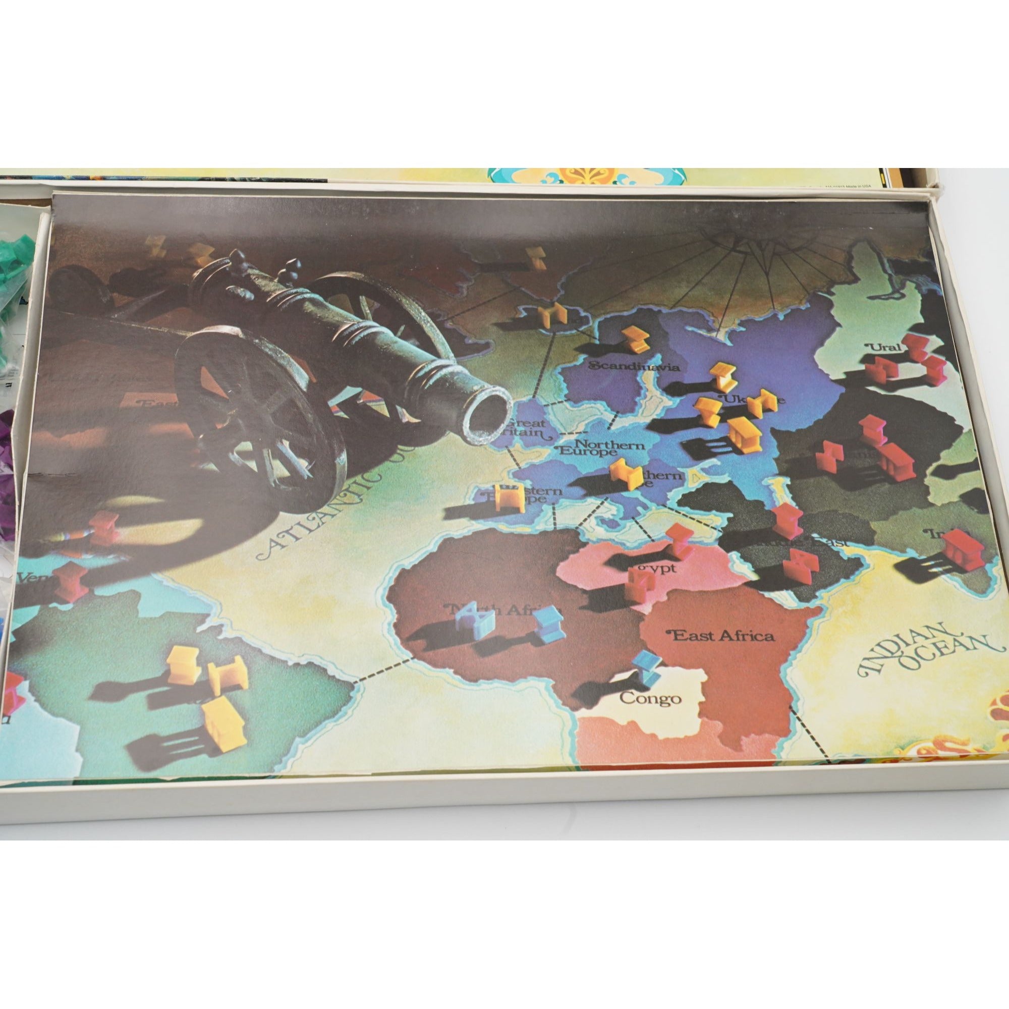 Vintage 1980 RISK Parker Brothers World Conquest Board Game 2 to 6 Players