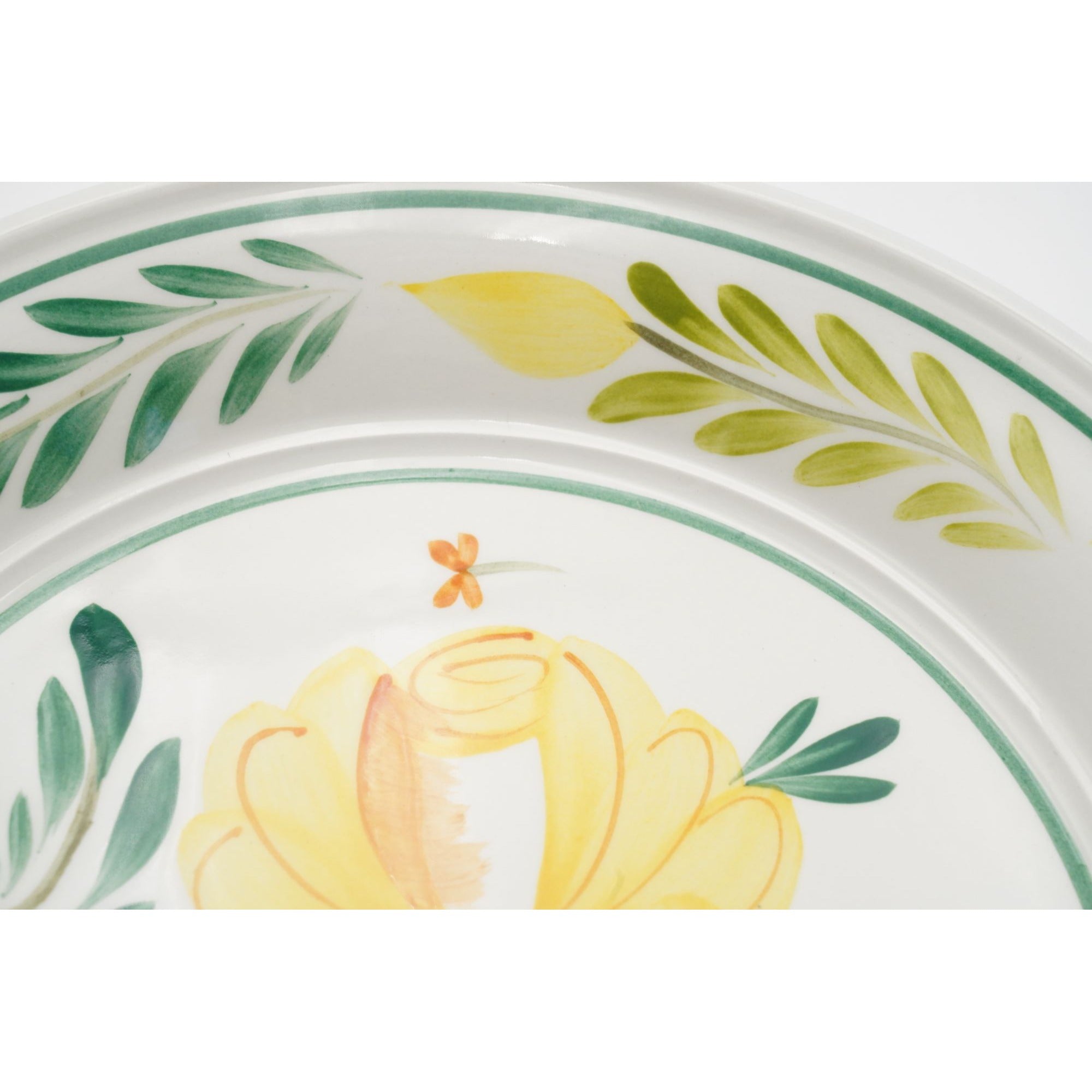 Macy's Hand-Painted Yellow Rose 8.5" Salad Plate by Portmeirion in Britain