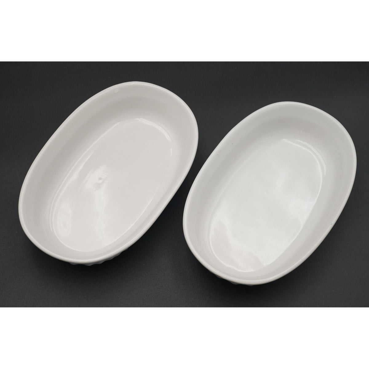 Corning Ware French White Small Oval Individual Casseroles 15 oz Set of 2