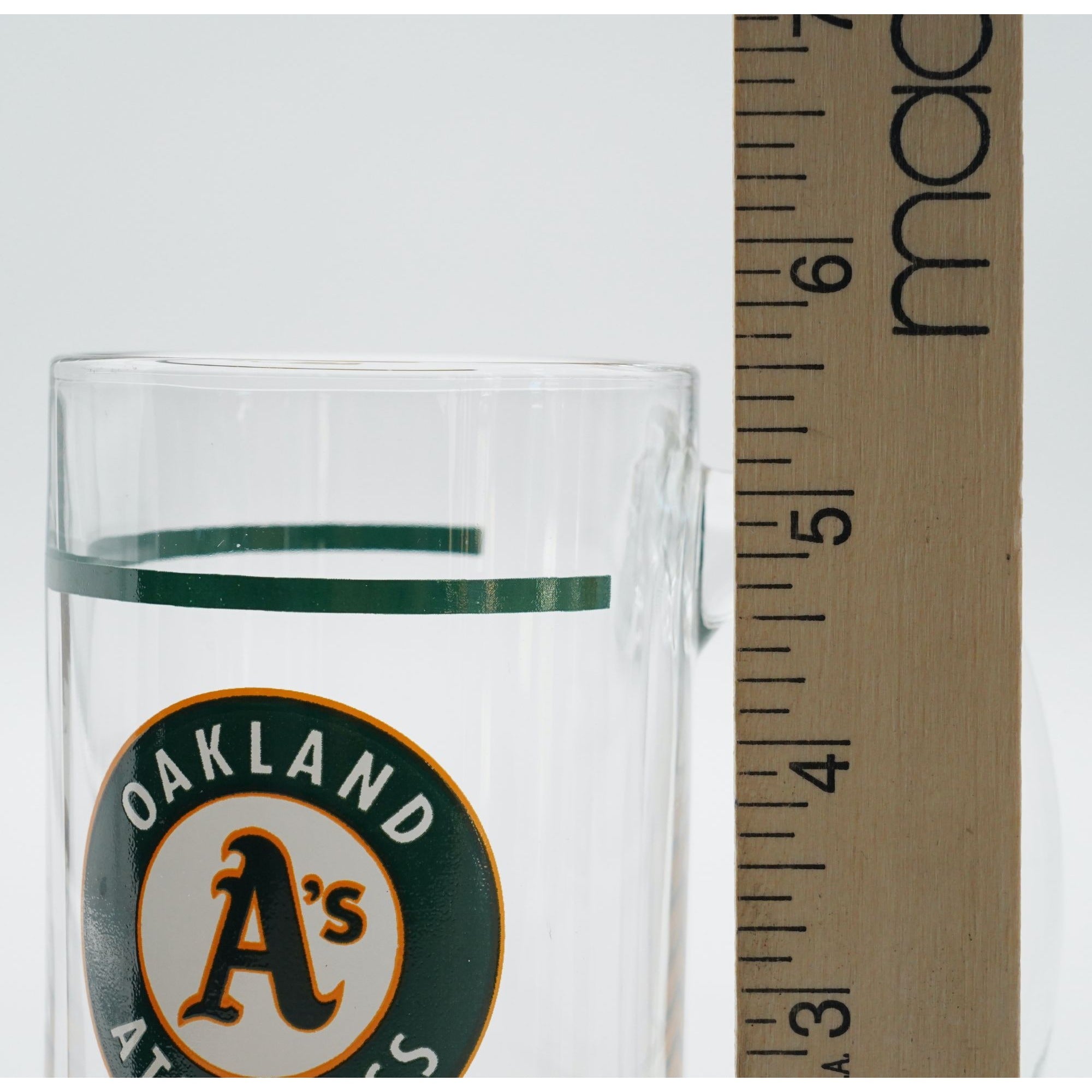 VTG 1991 MLB Oakland Athletics A's Major League Baseball Glass Mug Beer Stein