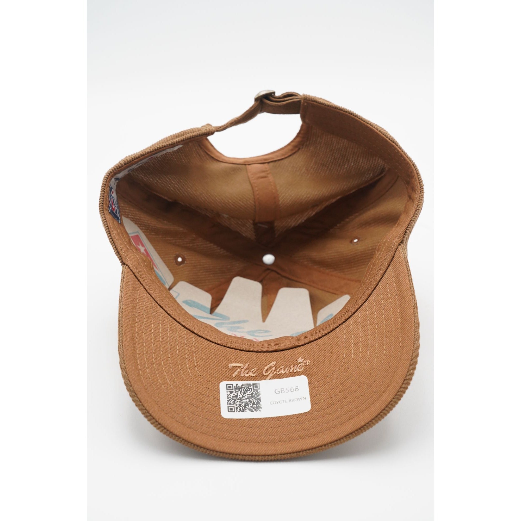 The Game Headwear Hat Coyote Brown Trucker Adjustable Cap #GB568