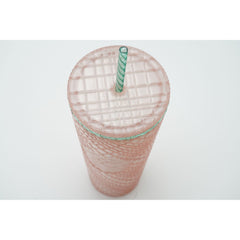 Starbucks Tumbler Summer Jeweled Pearl Pink Green Venti 24oz Cold Cup