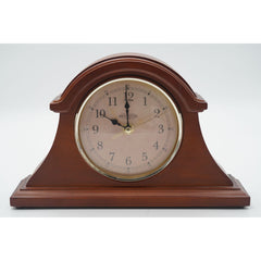 Brownstone Solid Wood Mantle Clock 12"