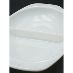 Pyrex 1063 Opal Milkglass 13" Oval Divided Casserole Dish/ Vegetable Bowl 1.5 Qt